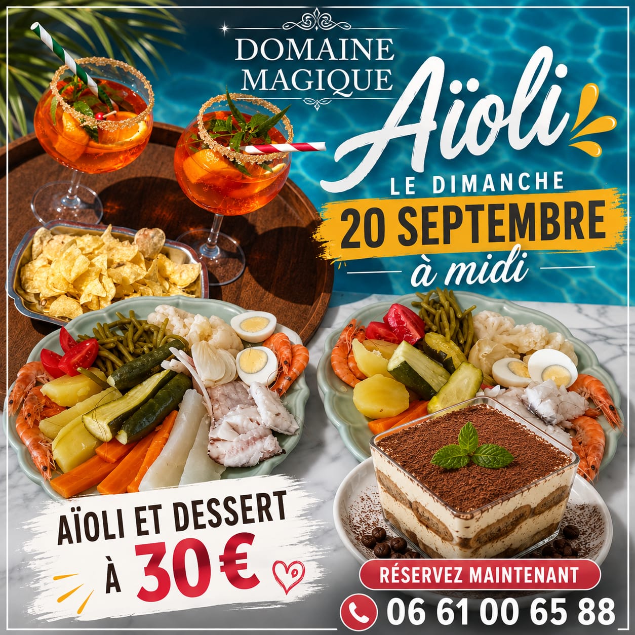 Aïoli au Domaine Magique à Draguignan le dimanche 20 septembre 2026 midi Aïoli au Domaine Magique à Draguignan le dimanche 20 septembre 2026 midi